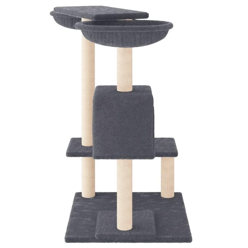 Trendyproduct.co.uk Cat Tree With Scratching Posts 82 Cm vidaXL Animals & Pet Supplies Animals & Pet Supplies > Pet Supplies > Cat Supplies > Cat Furniture Cat Furniture Cat Supplies Grey parcel Pet Supplies vidaXL