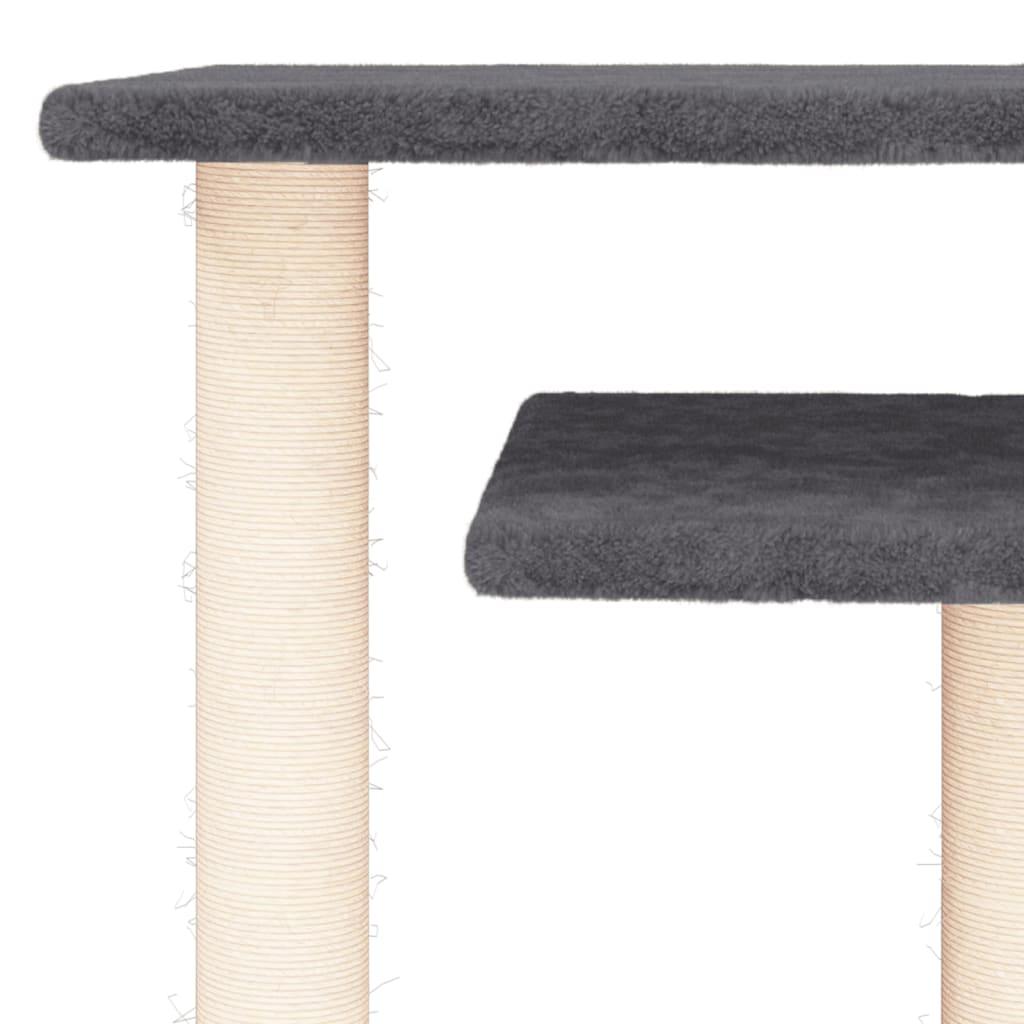 Trendyproduct.co.uk Cat Scratching Posts With Platforms 62.5 Cm vidaXL Animals & Pet Supplies Animals & Pet Supplies > Pet Supplies > Cat Supplies > Cat Furniture Cat Furniture Cat Supplies Grey parcel Pet Supplies vidaXL