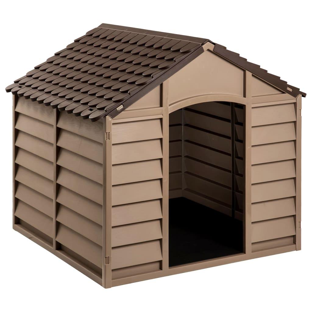 Trendyproduct.co.uk Dog House Brown Polypropylene vidaXL Animals & Pet Supplies Animals & Pet Supplies > Pet Supplies > Dog Supplies > Dog Houses Brown Dog Houses Dog Supplies parcel Pet Supplies vidaXL