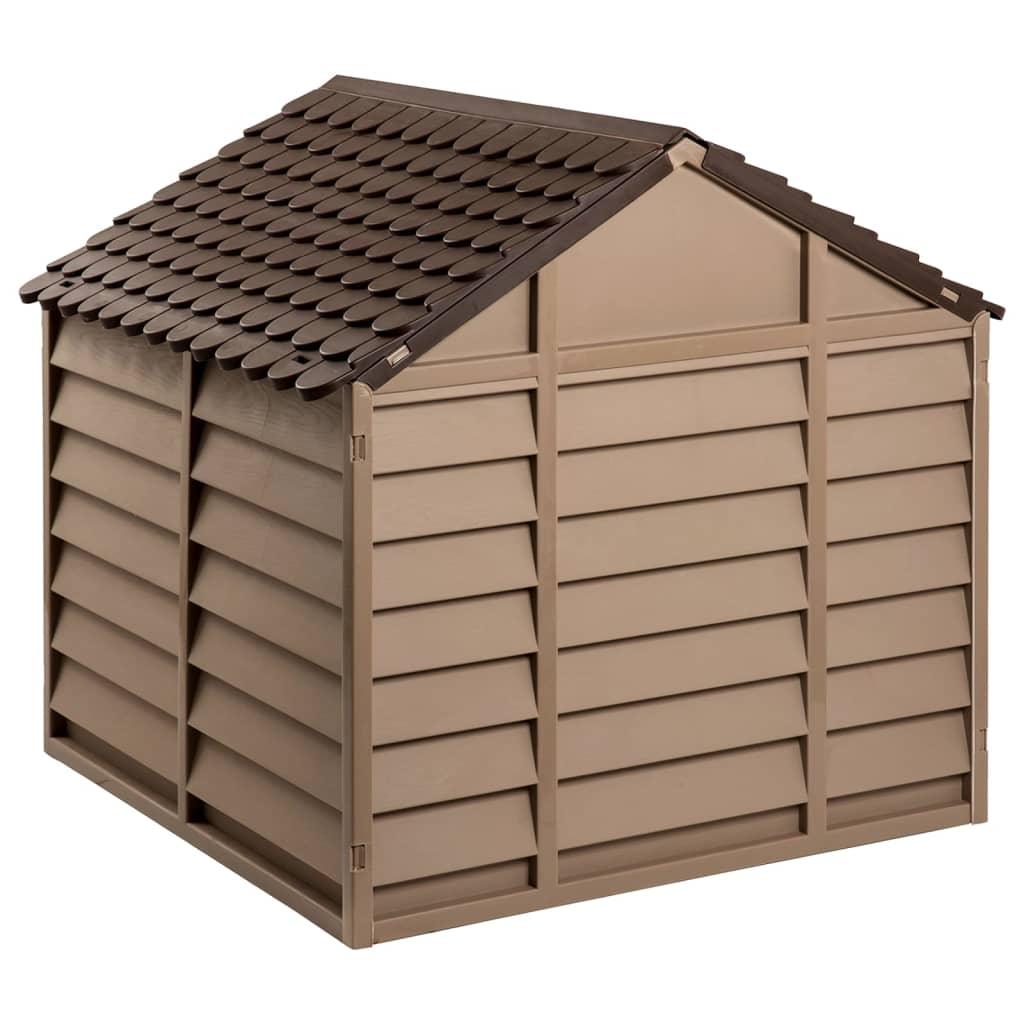 Trendyproduct.co.uk Dog House Brown Polypropylene vidaXL Animals & Pet Supplies Animals & Pet Supplies > Pet Supplies > Dog Supplies > Dog Houses Brown Dog Houses Dog Supplies parcel Pet Supplies vidaXL