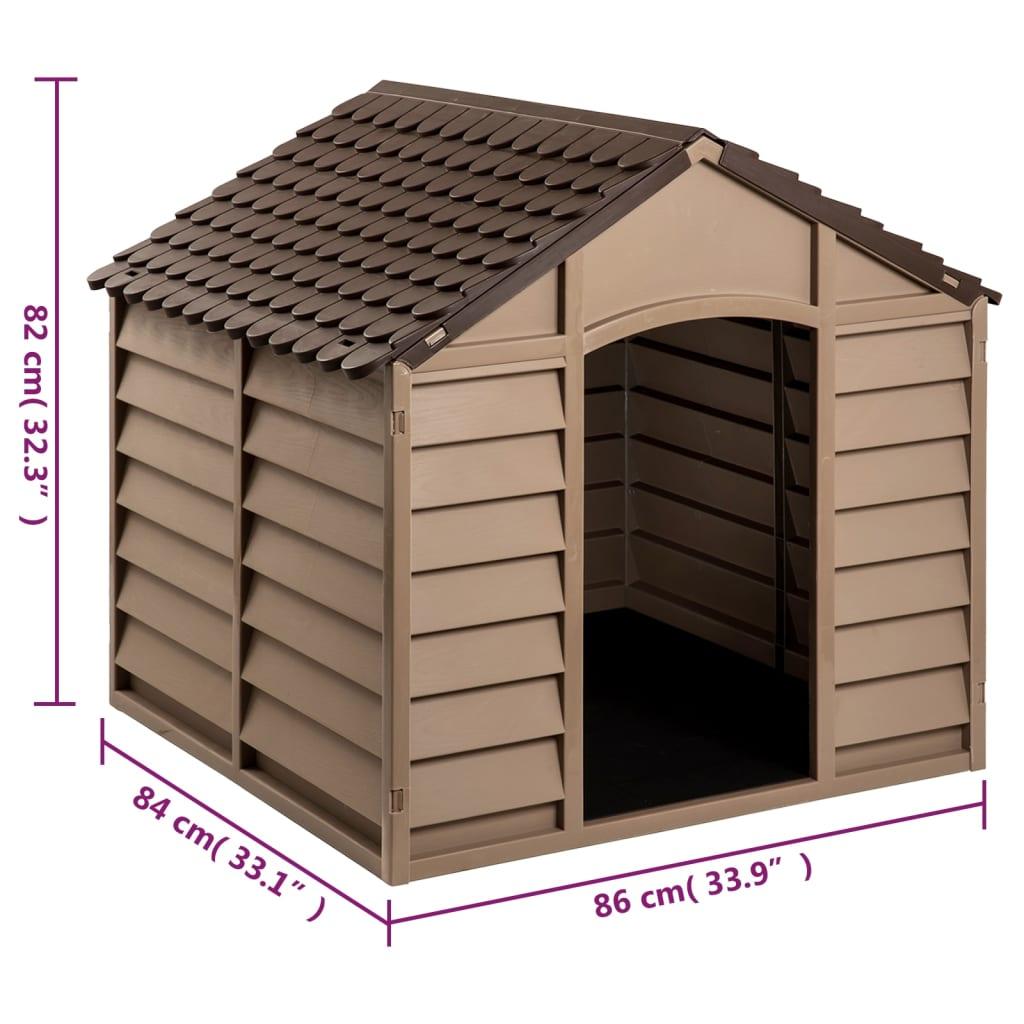 Trendyproduct.co.uk Dog House Brown Polypropylene vidaXL Animals & Pet Supplies Animals & Pet Supplies > Pet Supplies > Dog Supplies > Dog Houses Brown Dog Houses Dog Supplies parcel Pet Supplies vidaXL