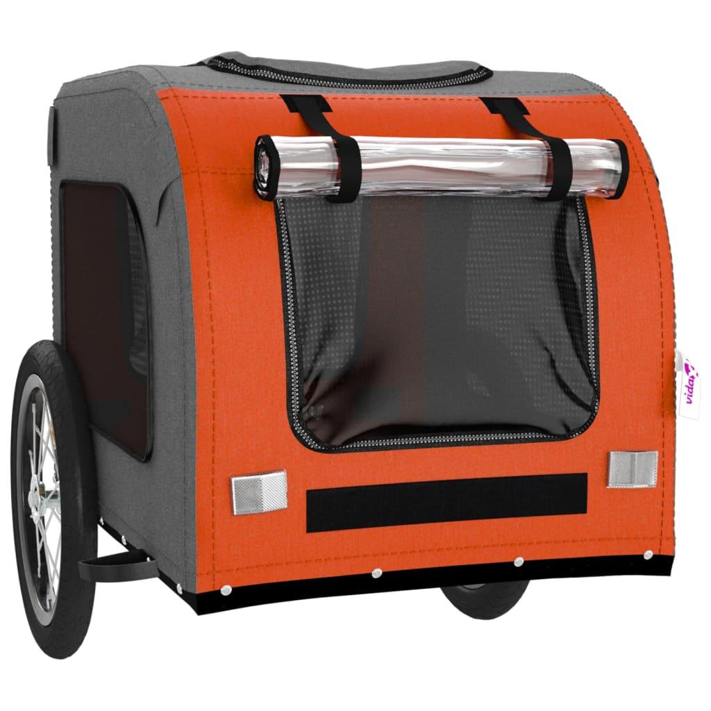 Pet Bike Trailer And Grey Oxford Fabric And Iron