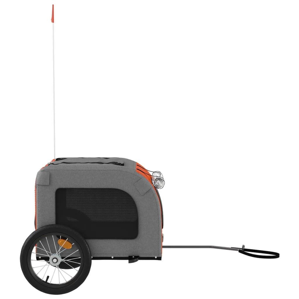 Pet Bike Trailer And Grey Oxford Fabric And Iron