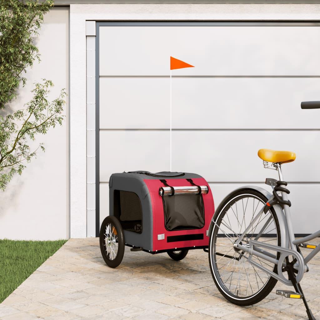 Pet Bike Trailer And Grey Oxford Fabric And Iron