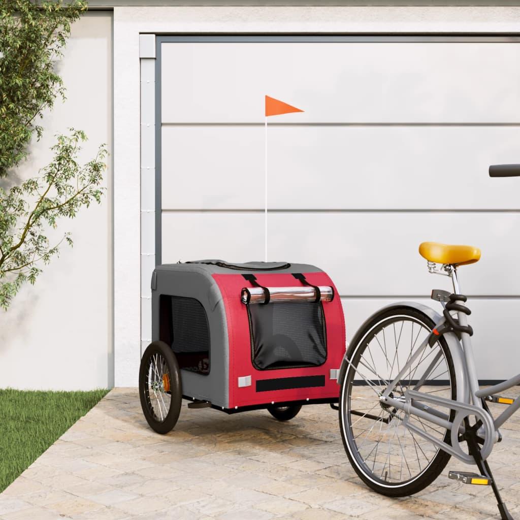 Pet Bike Trailer And Grey Oxford Fabric And Iron