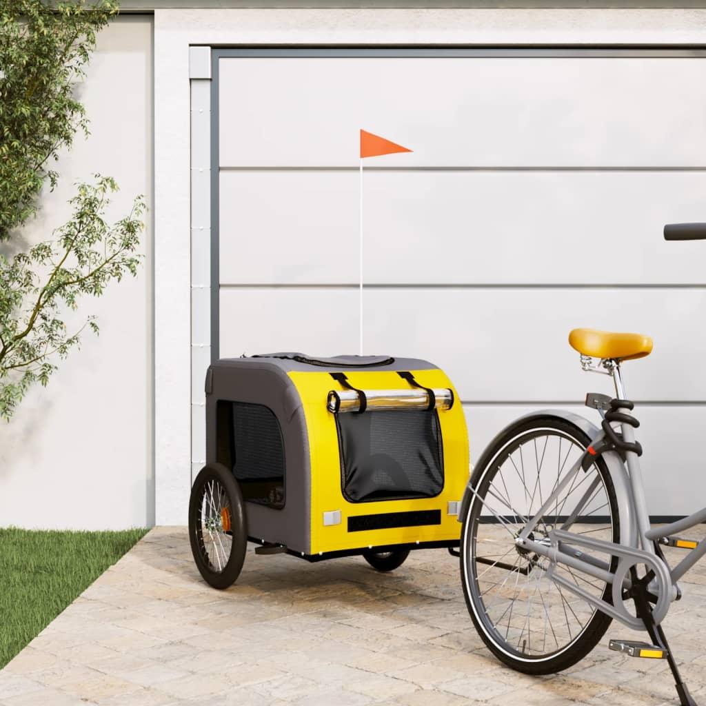 Pet Bike Trailer And Grey Oxford Fabric And Iron