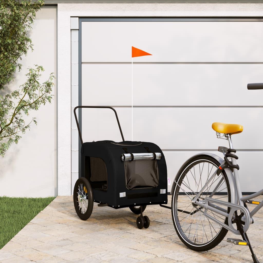 Pet Bike Trailer And Grey Oxford Fabric And Iron