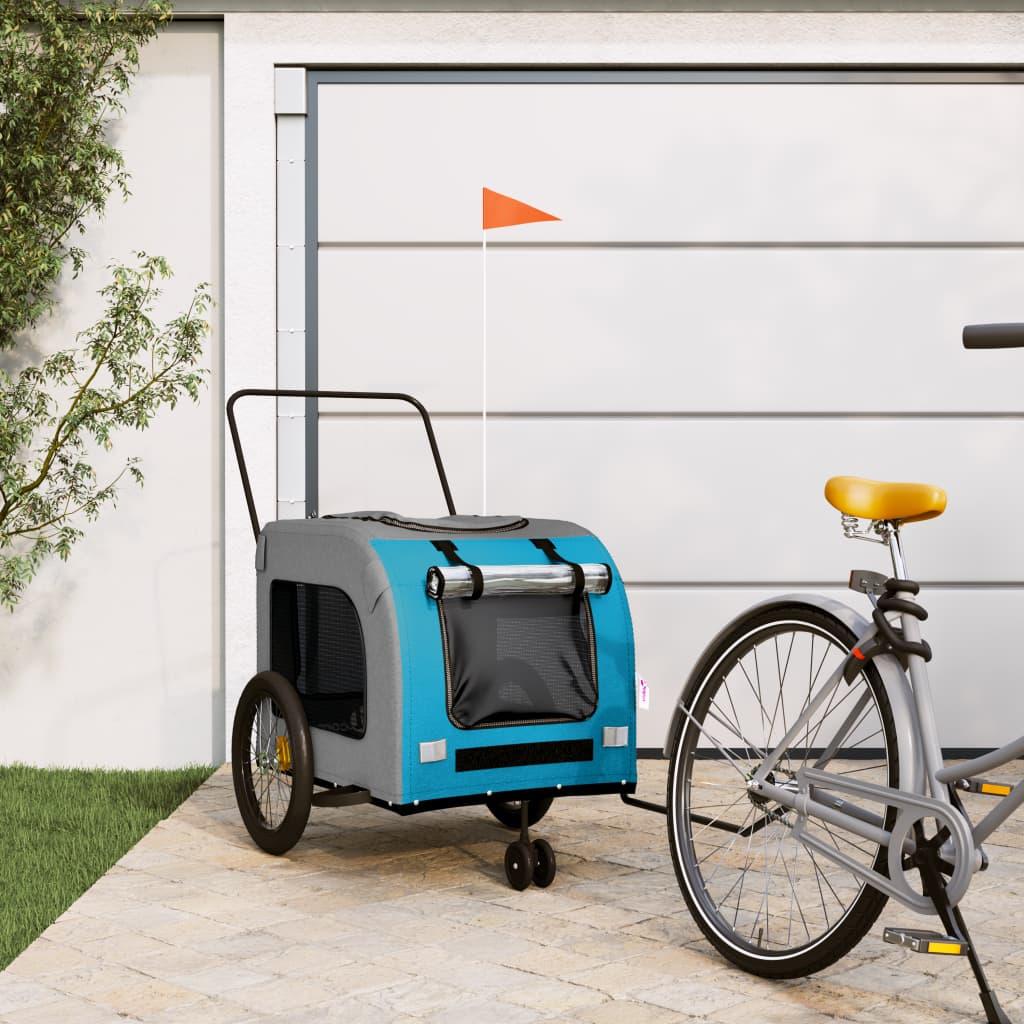 Pet Bike Trailer And Grey Oxford Fabric And Iron