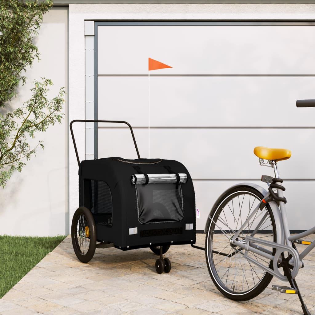 Pet Bike Trailer And Grey Oxford Fabric And Iron