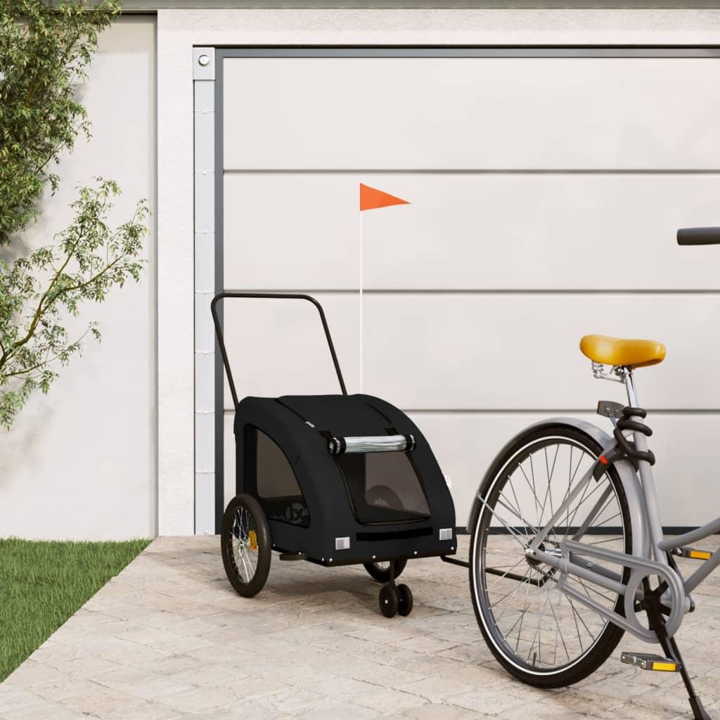 Pet Bike Trailer Oxford Fabric And Iron