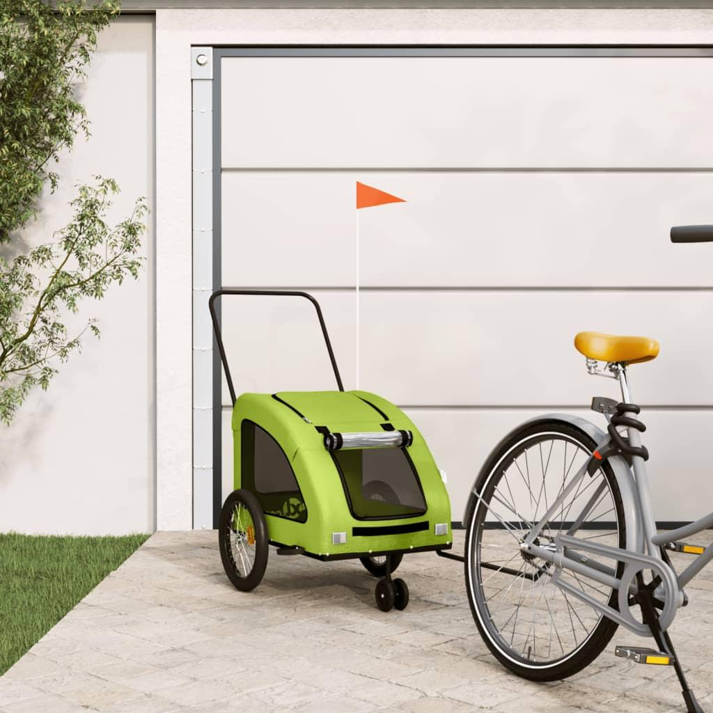 Pet Bike Trailer Oxford Fabric And Iron