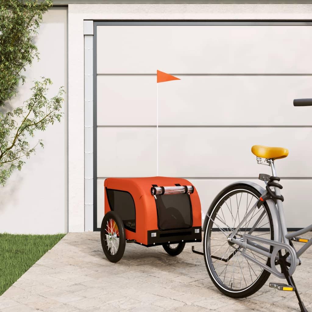 Pet Bike Trailer And Black Oxford Fabric And Iron