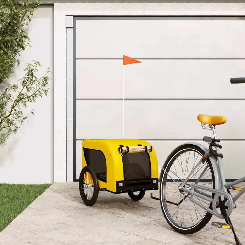 Pet Bike Trailer And Black Oxford Fabric And Iron