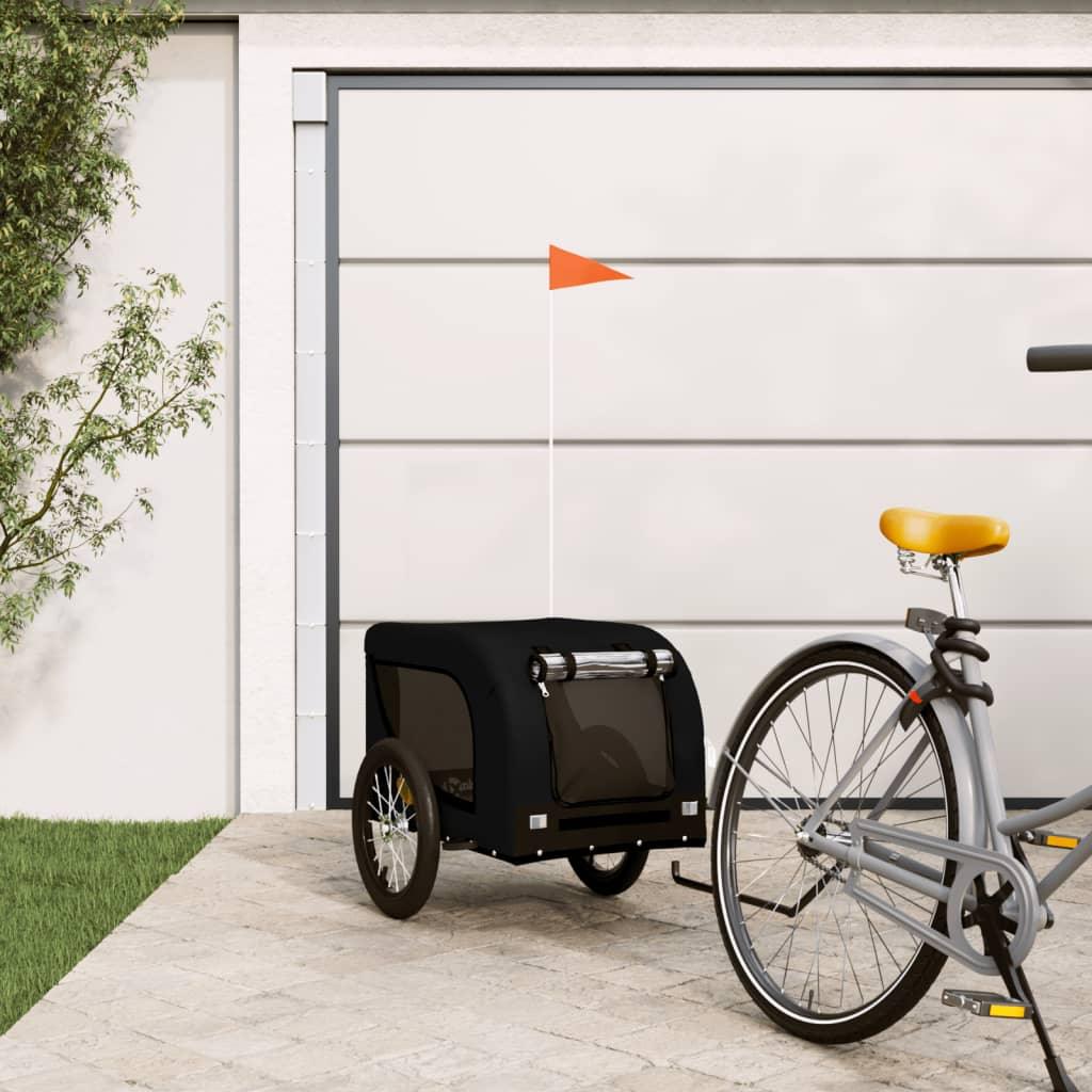 Pet Bike Trailer And Black Oxford Fabric And Iron