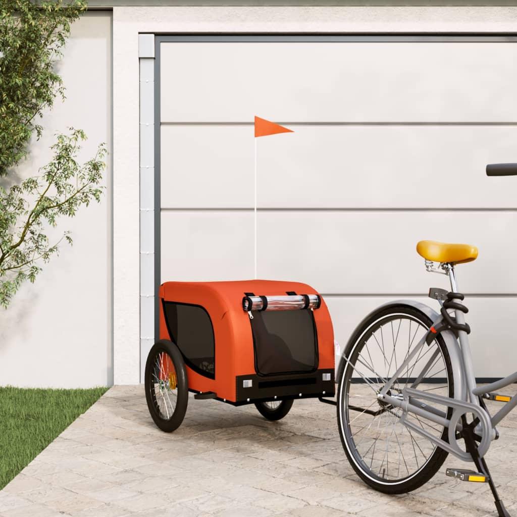 Pet Bike Trailer And Black Oxford Fabric And Iron