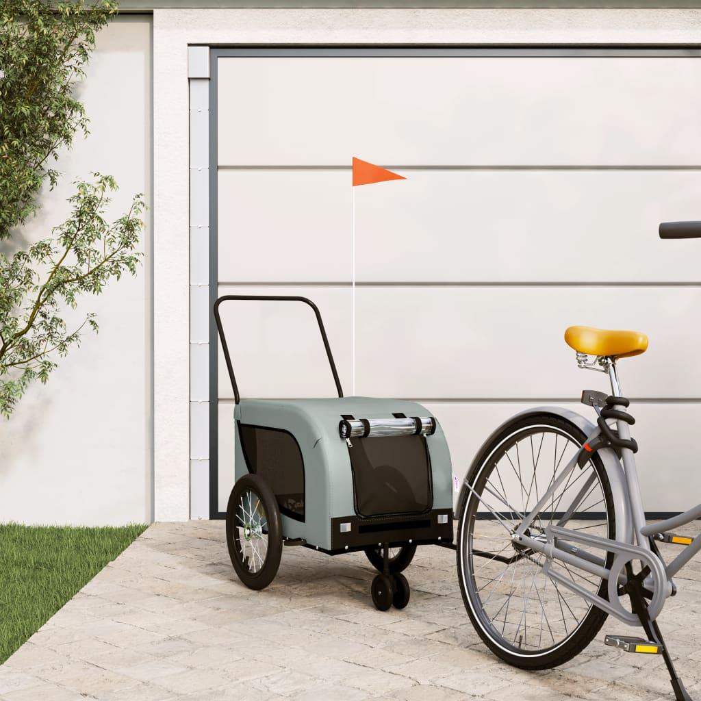 Pet Bike Trailer And Black Oxford Fabric And Iron