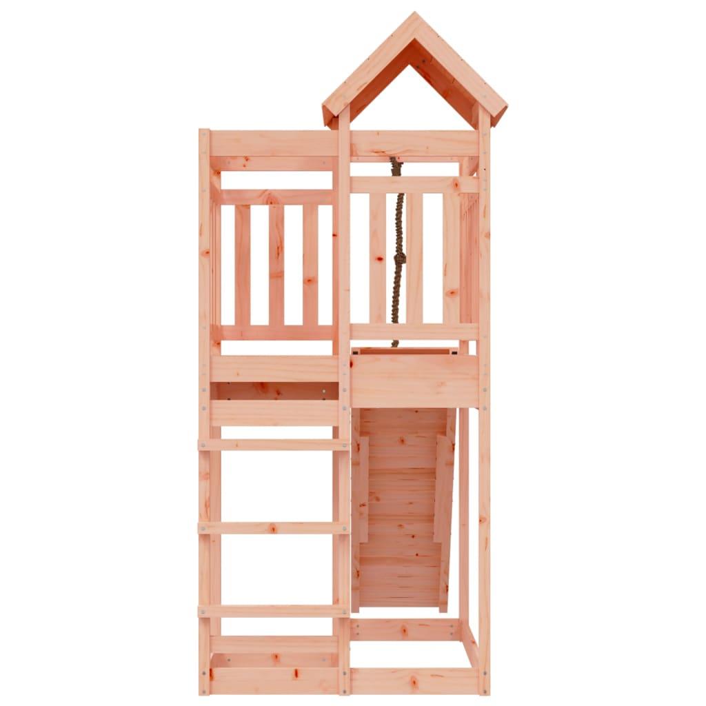 Playhouse With Climbing Wall Solid Wood Douglas