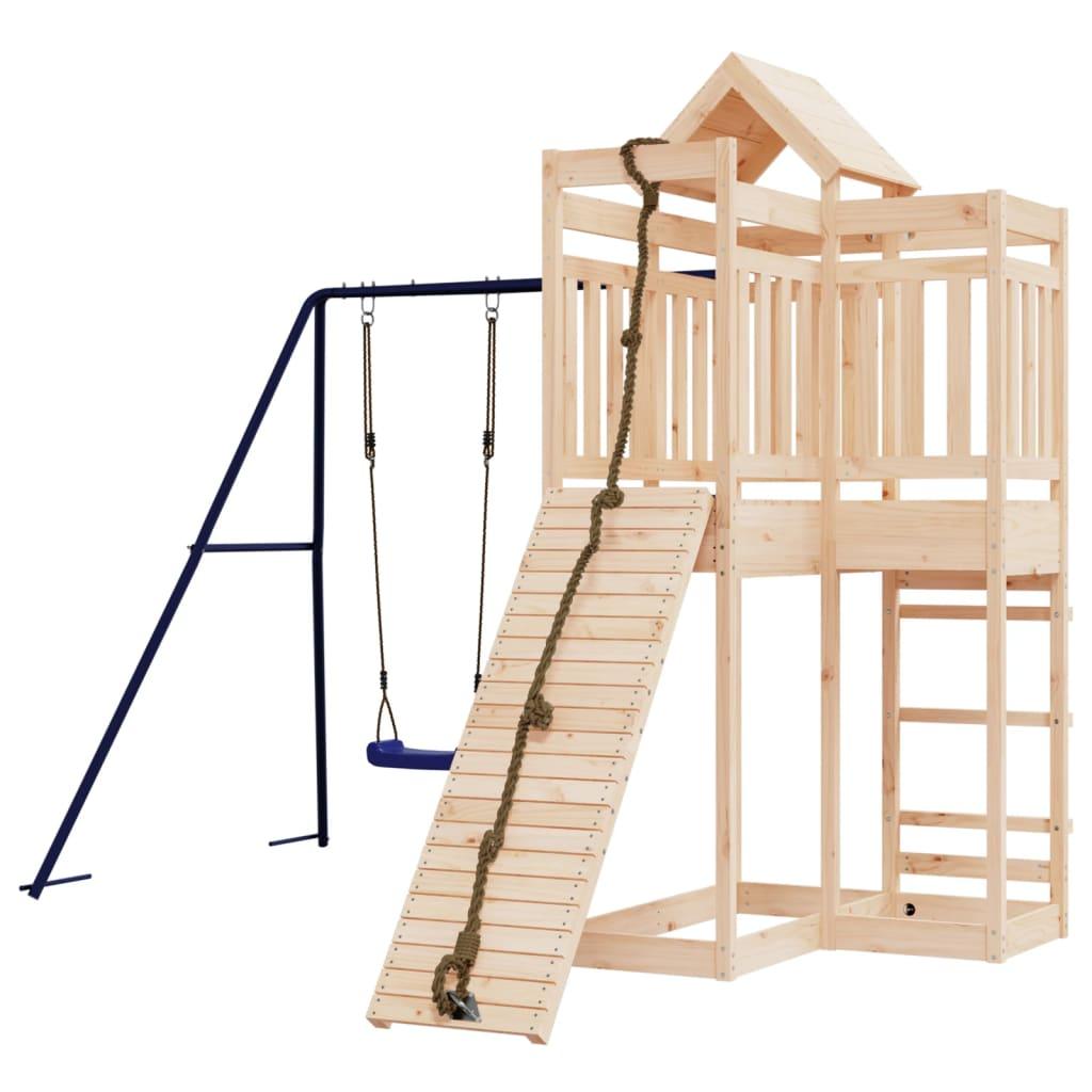 Outdoor Playset Solid Wood Pine