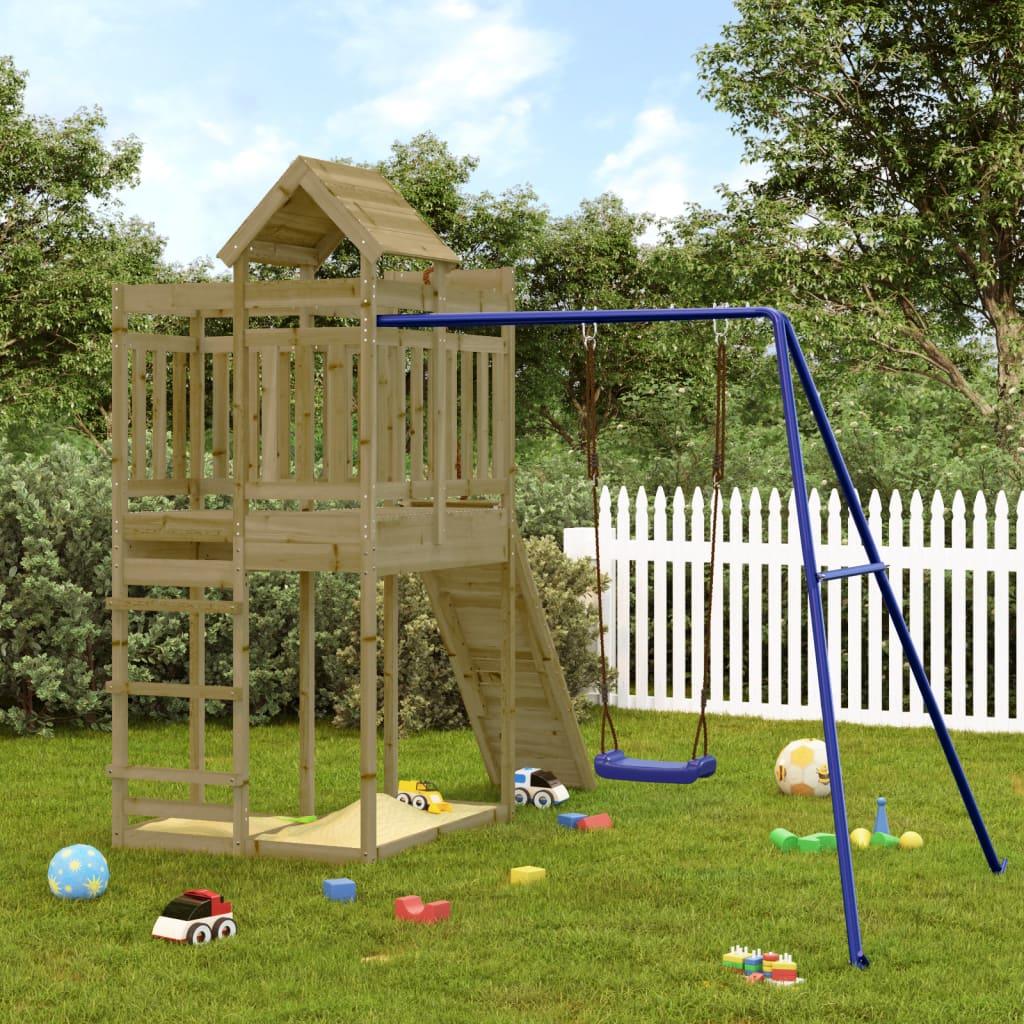 Outdoor Playset Solid Wood Pine