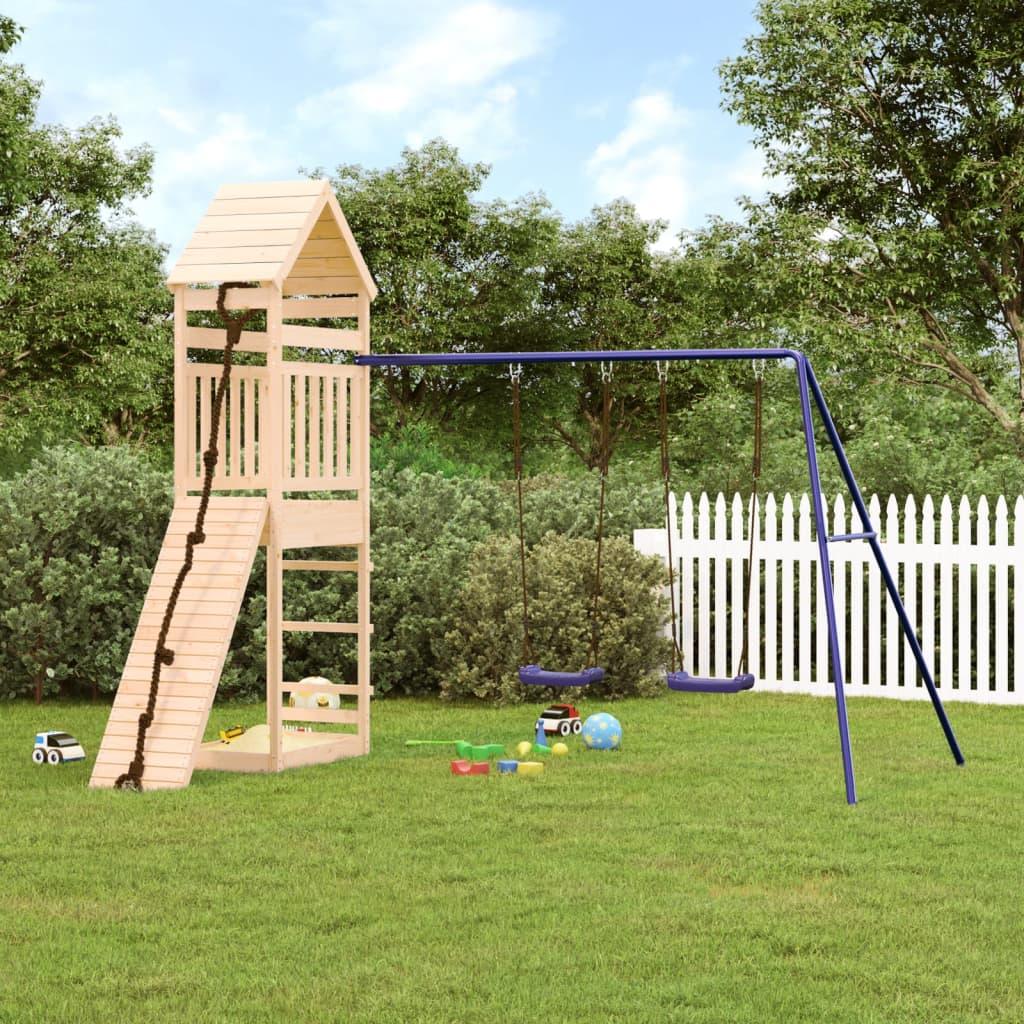 Outdoor Playset Solid Wood Pine