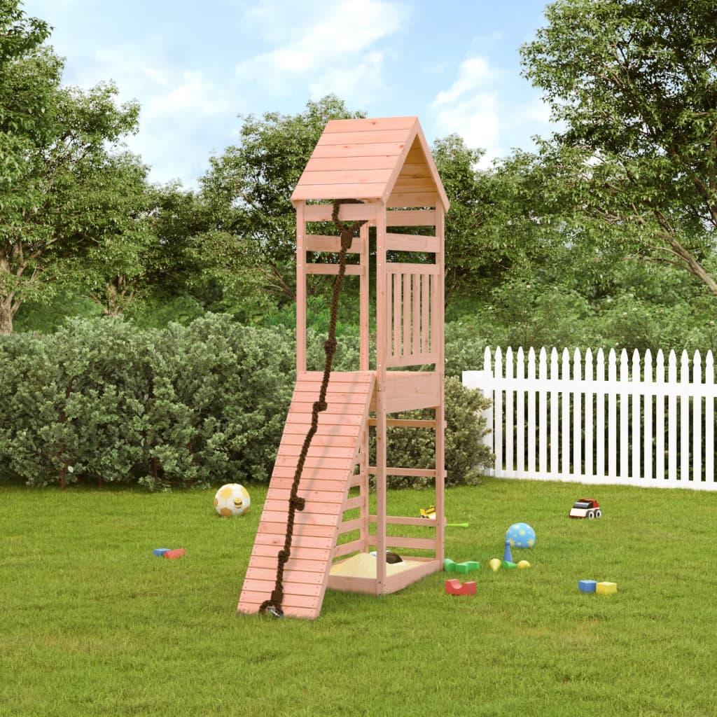 Playhouse With Climbing Wall Impregnated Wood Pine