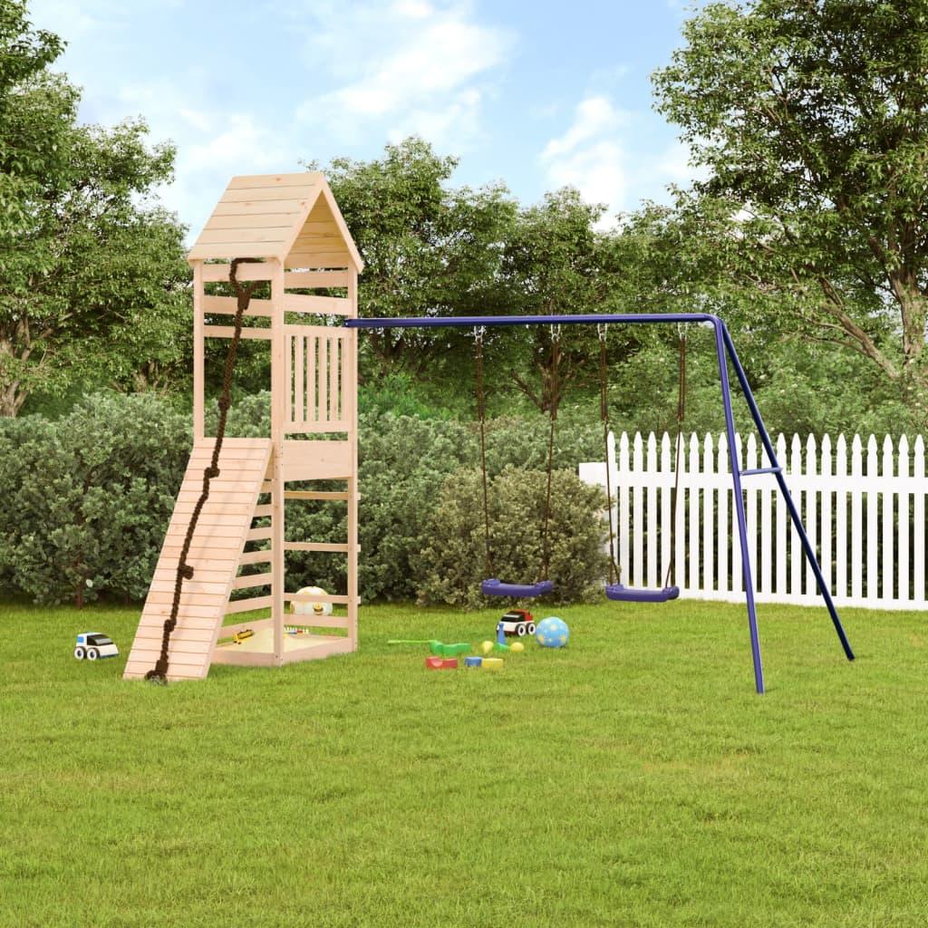 Outdoor Playset Solid Wood Pine