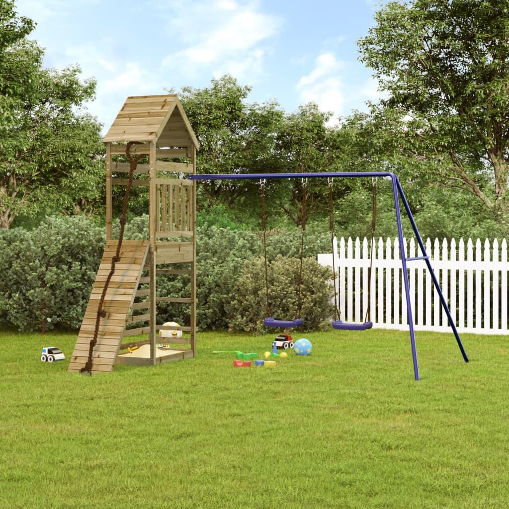 Outdoor Playset Solid Wood Pine