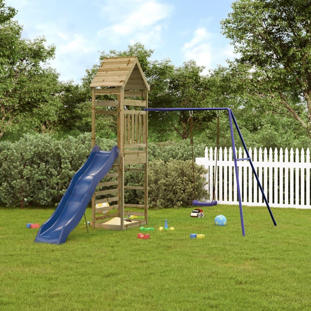 Outdoor Playset Solid Wood Pine