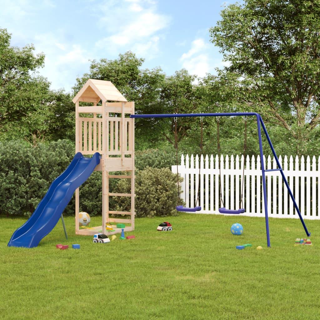 Outdoor Playset Solid Wood Pine