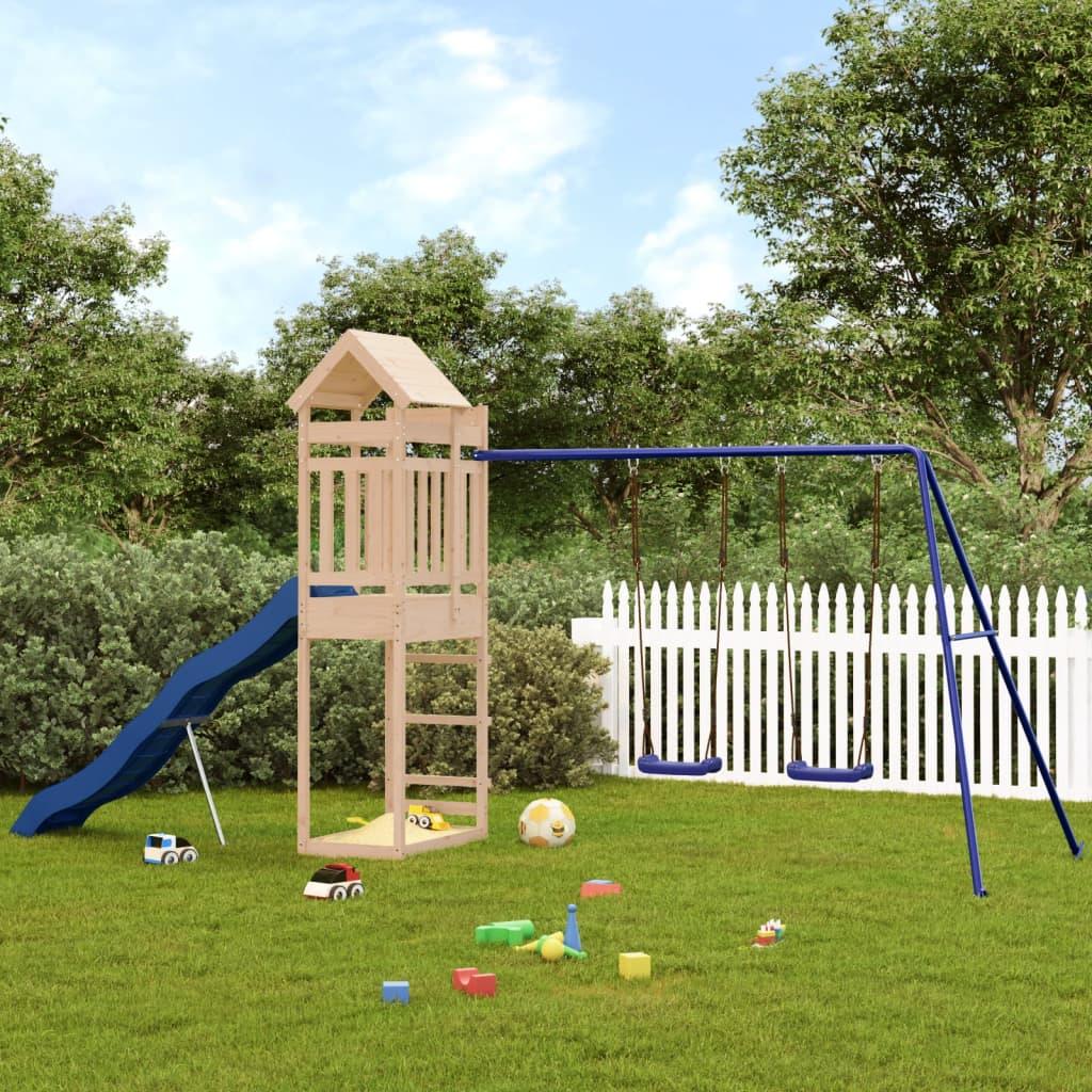 Outdoor Playset Solid Wood Pine