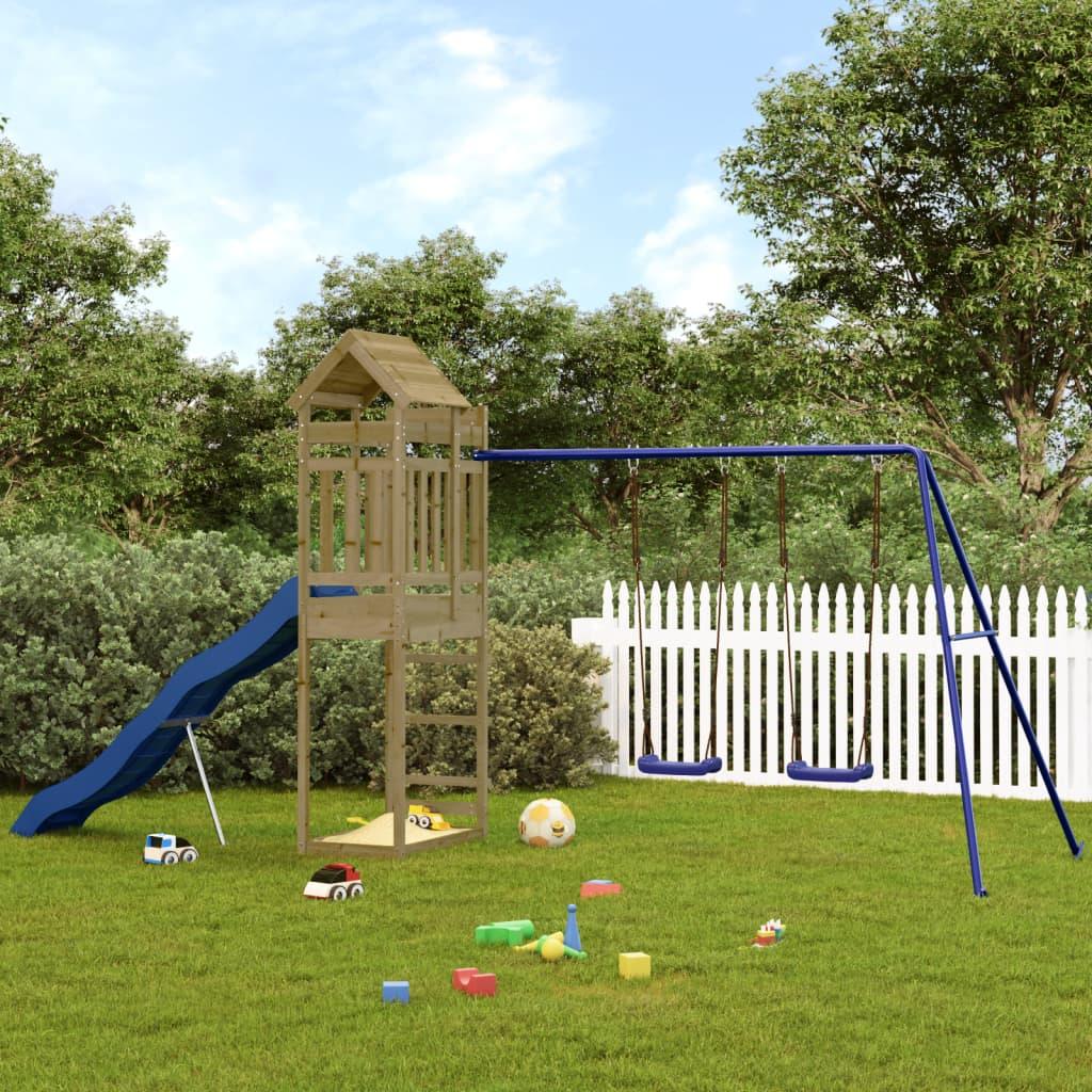 Outdoor Playset Solid Wood Pine