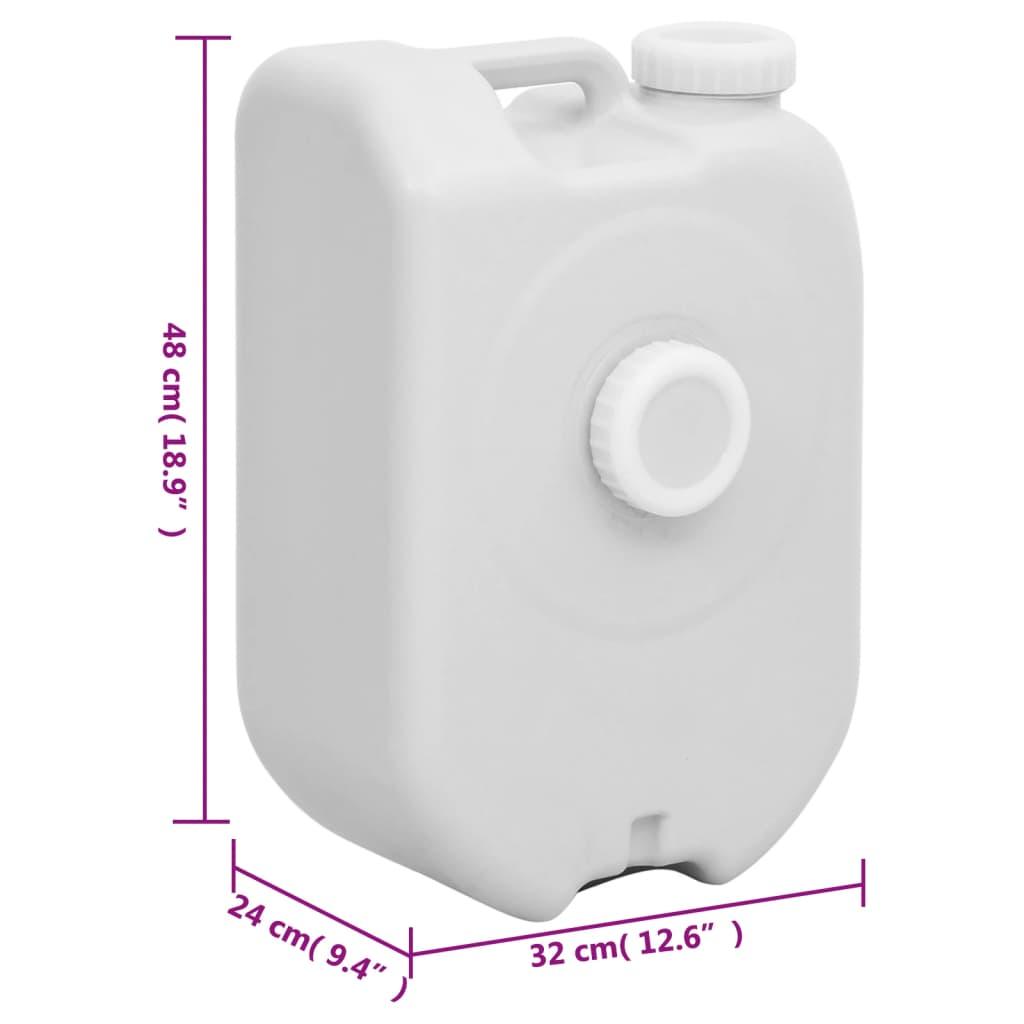 Portable Water Tank With Adapter 24 L Grey