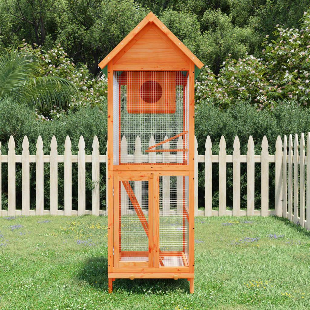 Bird House 60X58.5X160 Cm Solid Wood Pine