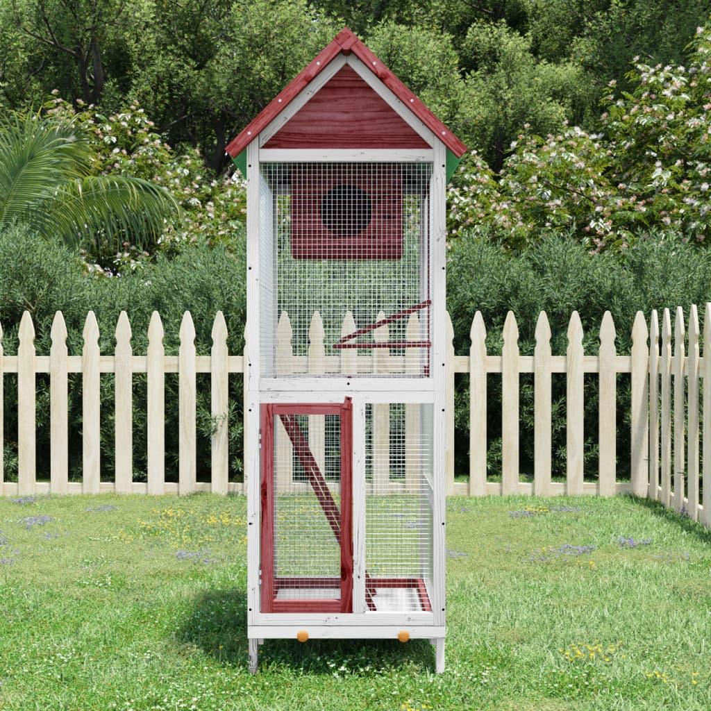 Bird House 60X58.5X160 Cm Solid Wood Pine