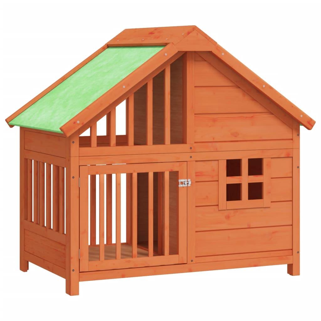 Dog Kennel 96X60.5X87 Cm Solid Wood Pine