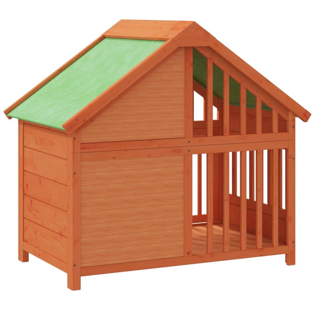 Dog Kennel 96X60.5X87 Cm Solid Wood Pine