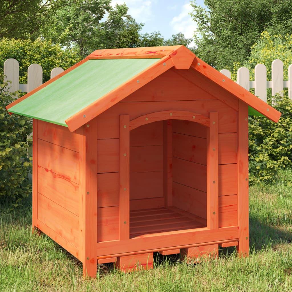 Dog Kennel 65X65X61.5 Cm Solid Wood Pine