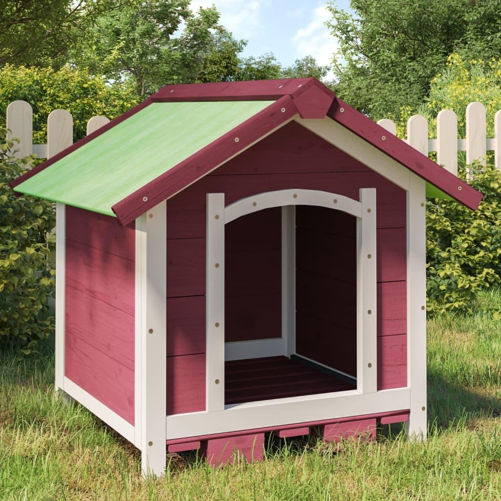 Dog Kennel 65X65X61.5 Cm Solid Wood Pine