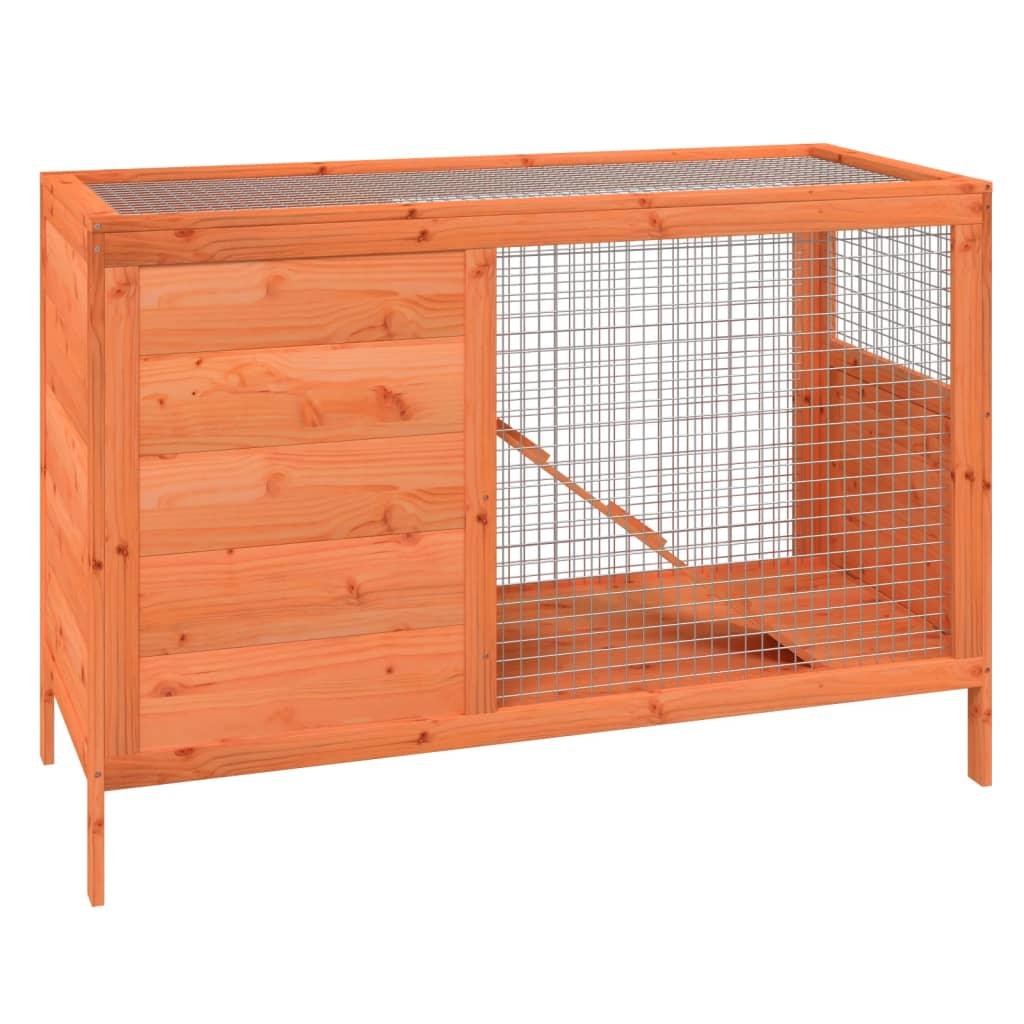 Rabbit Hutch 103X44X69.5 Cm Solid Wood Pine