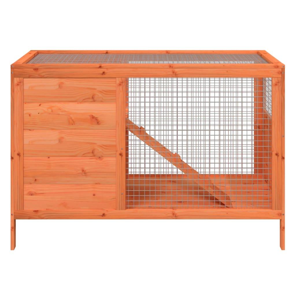 Rabbit Hutch 103X44X69.5 Cm Solid Wood Pine