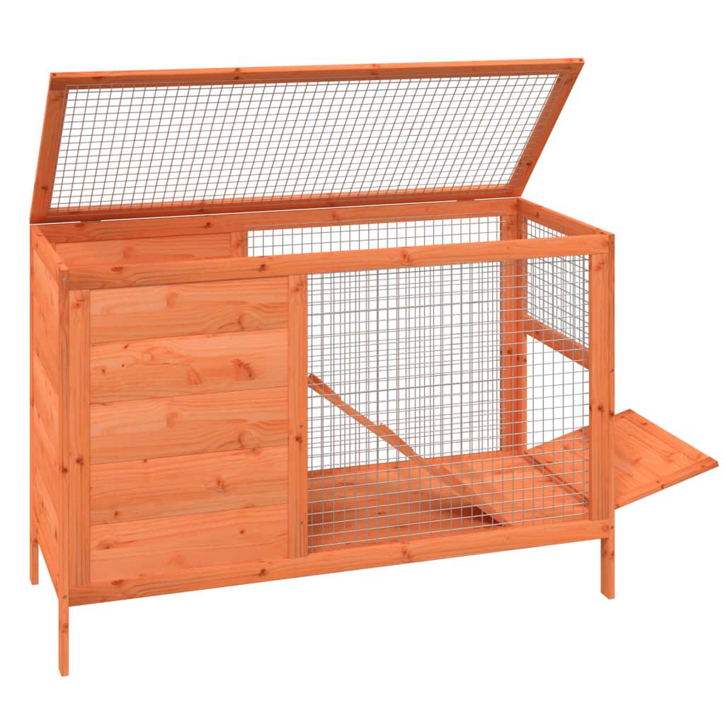 Rabbit Hutch 103X44X69.5 Cm Solid Wood Pine