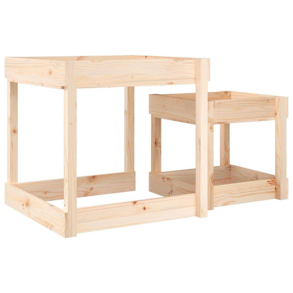 Sand Tables 2 Pcs Solid Wood Pine