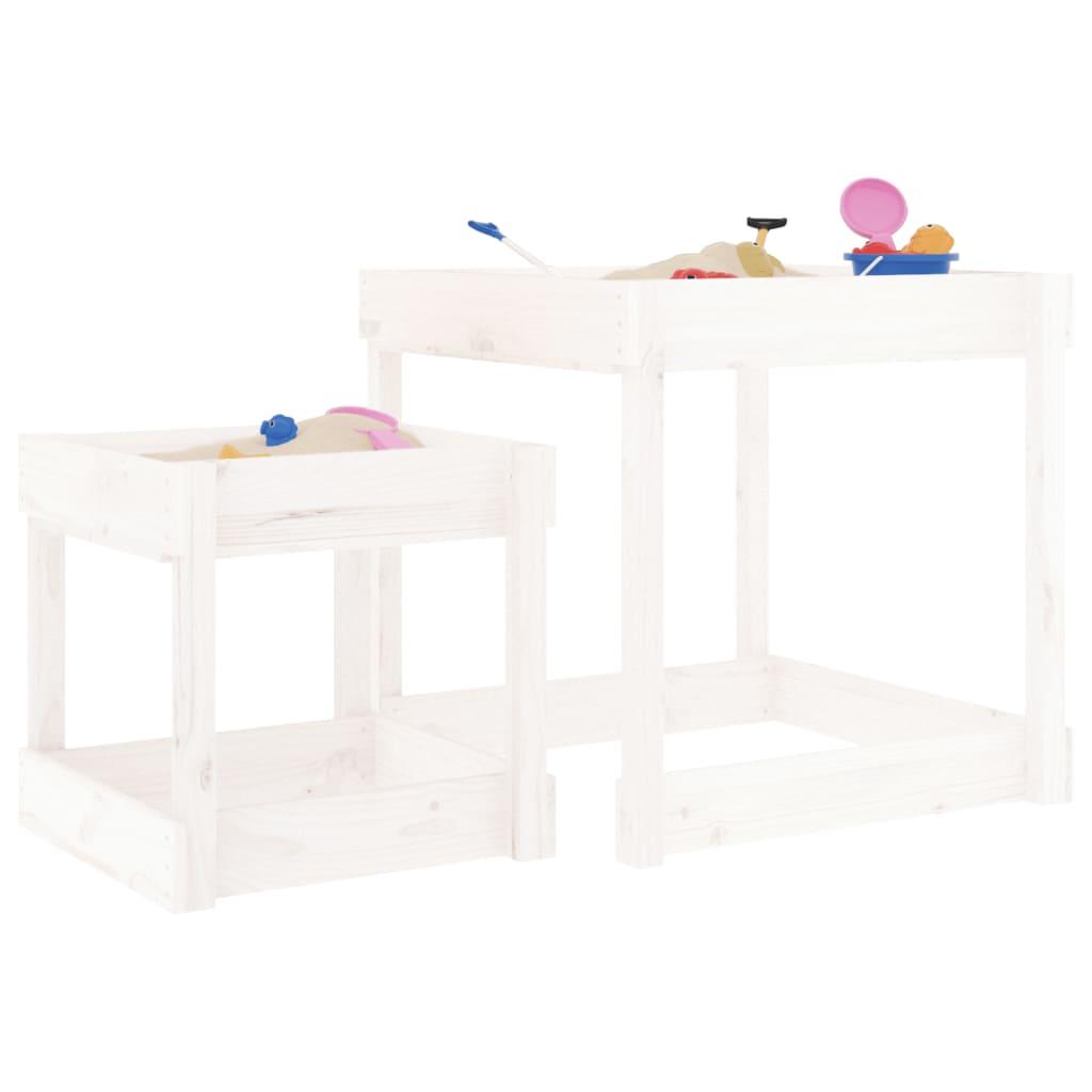 Sand Tables 2 Pcs Solid Wood Pine