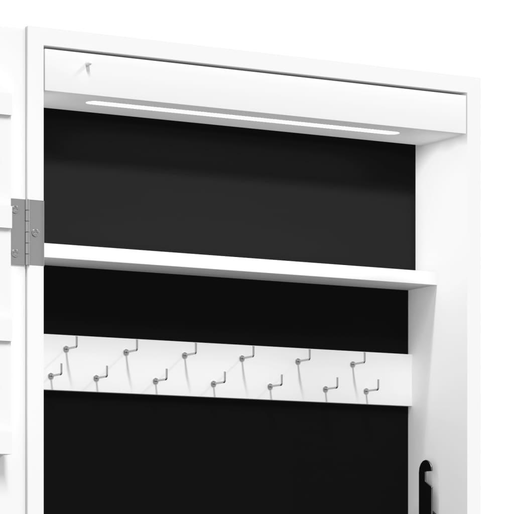 Mirror Jewellery Cabinet With Led Lights Wall Mounted