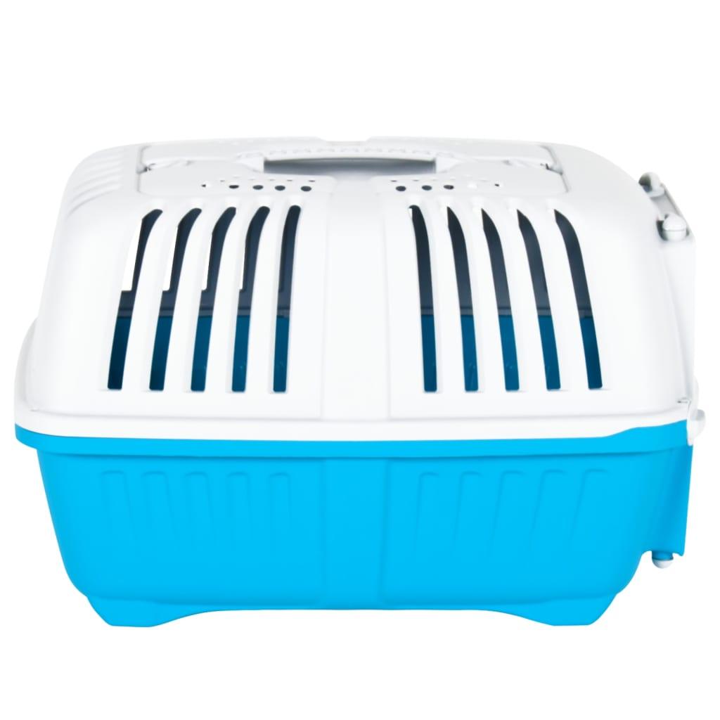 Pet Carrier White And Blue 48X31.5X33Cm Polypropylene