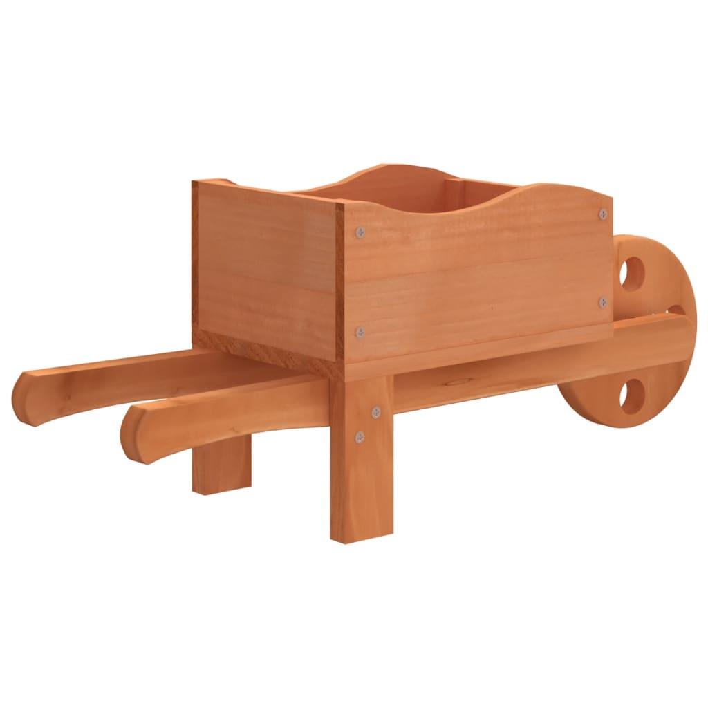 Wheelbarrow Planters 2 Pcs 47X15X19 Cm Solid Wood Fir