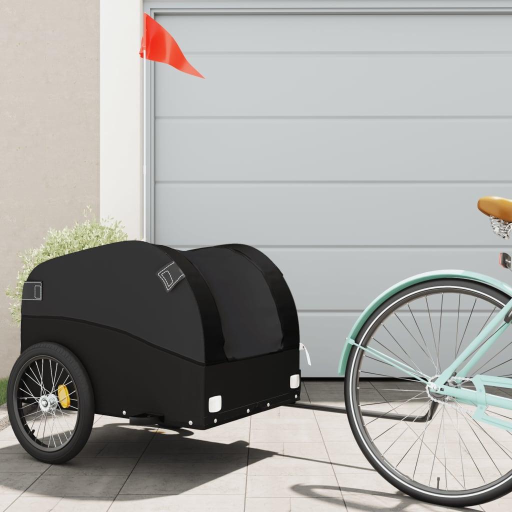 Bike Trailer Black And 45 Kg Iron