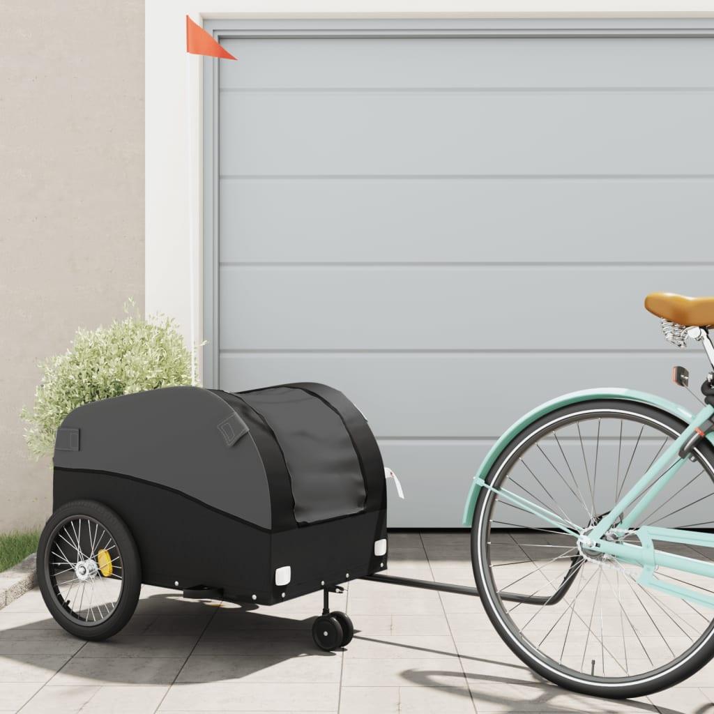 Bike Trailer Black And 45 Kg Iron