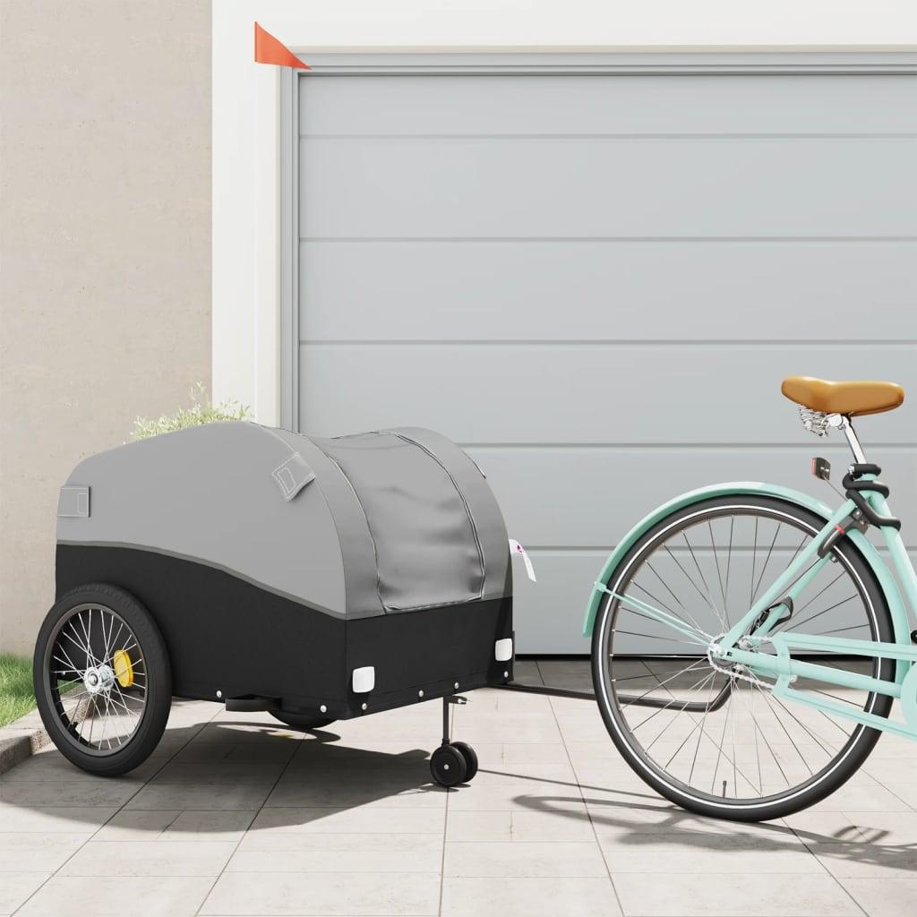 Bike Trailer Black And 45 Kg Iron