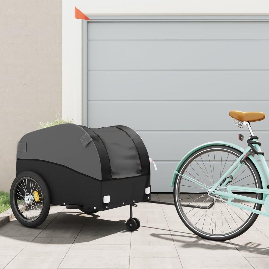 Bike Trailer Black And 45 Kg Iron